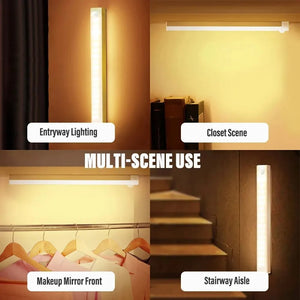 🔥Nyårserbjudande – uppladdningsbar LED-lampa, ingen behov av hålborrning, smart sensor, magnetisk design
