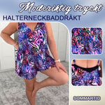 Ladda upp bild till gallerivisning, 🌊Moderiktig tryckt halterneckbaddräkt💃
