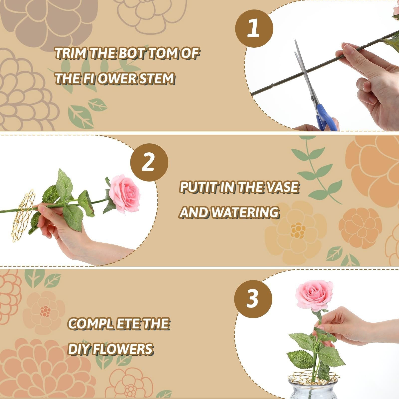 🌸 Förvaringslåda i rostfritt stål för blomsterställ♻️