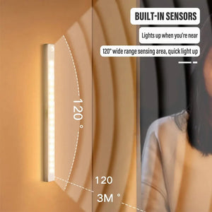 🔥Nyårserbjudande – uppladdningsbar LED-lampa, ingen behov av hålborrning, smart sensor, magnetisk design