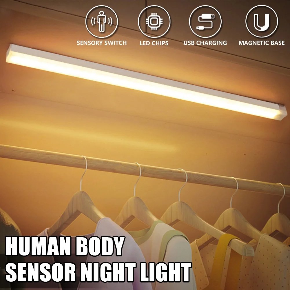 🔥Nyårserbjudande – uppladdningsbar LED-lampa, ingen behov av hålborrning, smart sensor, magnetisk design