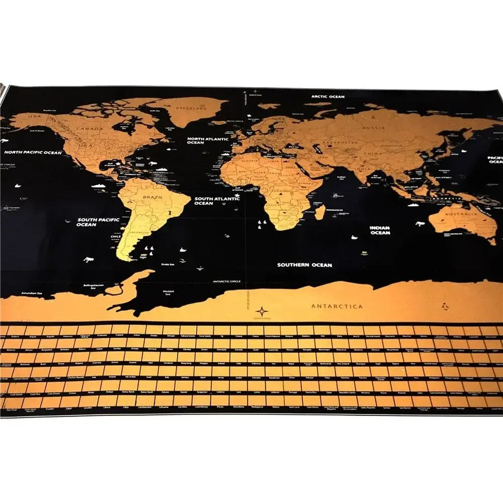 🌍Skrapkarta UTANFÖR VÄRLDEN