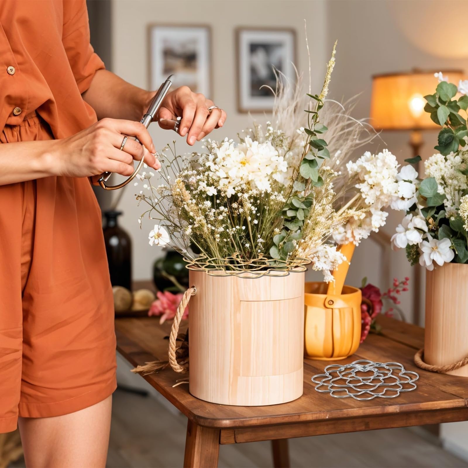 🌸 Förvaringslåda i rostfritt stål för blomsterställ♻️