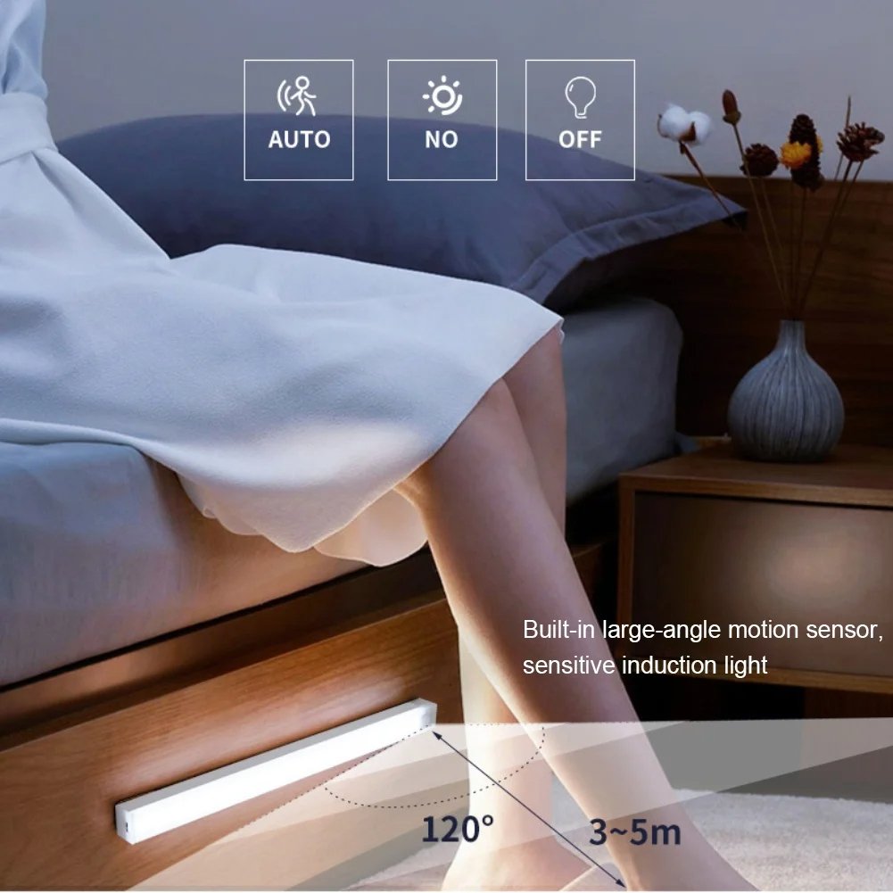 🔥Nyårserbjudande – uppladdningsbar LED-lampa, ingen behov av hålborrning, smart sensor, magnetisk design
