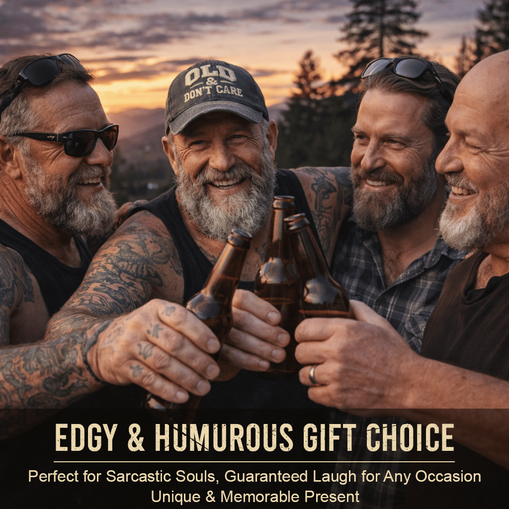 Retrobaseballkeps „Old & Don’t Care“ – Broderad keps i vintage-stil 🧢