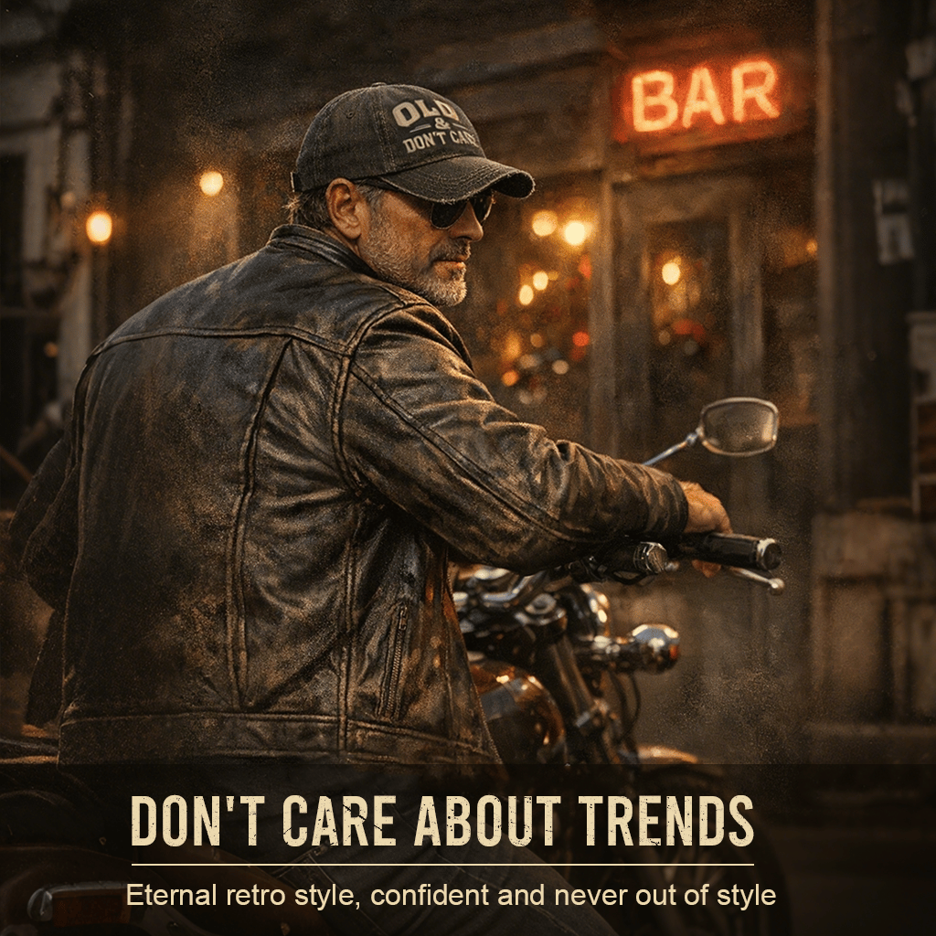 Retrobaseballkeps „Old & Don’t Care“ – Broderad keps i vintage-stil 🧢