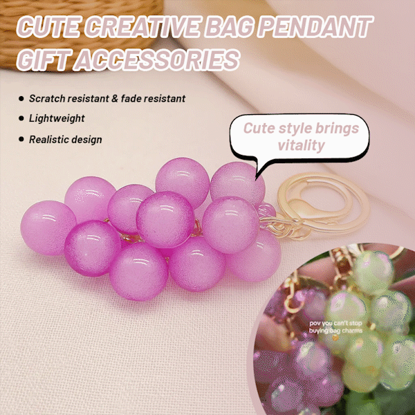 🍇 Söt kreativ väska hängsmycke presenttillbehör