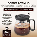 Ladda upp bild till gallerivisning, 💕49% RABATT💖☕ 473 ml glasmugg – i kaffekannastil

