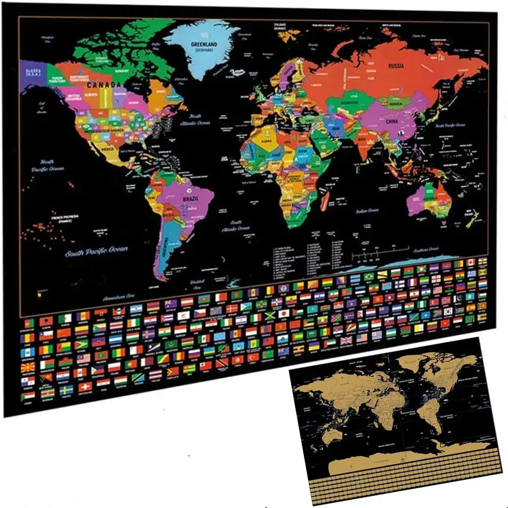 🌍Skrapkarta UTANFÖR VÄRLDEN