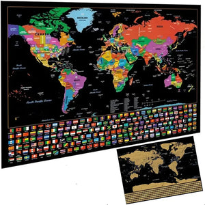 🌍Skrapkarta UTANFÖR VÄRLDEN