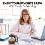 Ladda upp bild till gallerivisning, 💕49% RABATT💖☕ 473 ml glasmugg – i kaffekannastil
